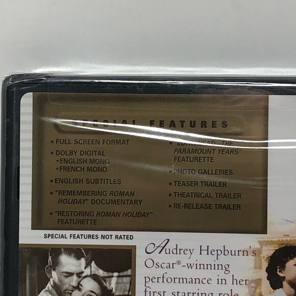 Roman Holiday Audrey Hepburn Gregory Peck Special Collectors Ed Romantic Comedy - Picture 3 of 7